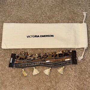 Victoria Emerson Layered Bracelet with Tassels, NEW, Boho